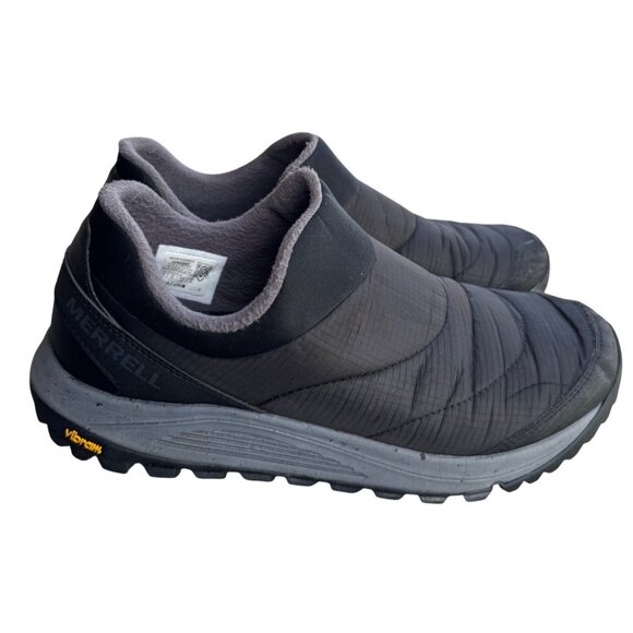 Merrell Mens Nova Size10 Sneaker Moc Slip On Shoes Black Waterproof Vibram Sole - Picture 1 of 12